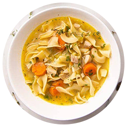 Icon for leftover turkey noodle soup.